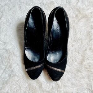 💥 PRICED TO GO! ❣️ GUCCI: Suede Zipper Heels